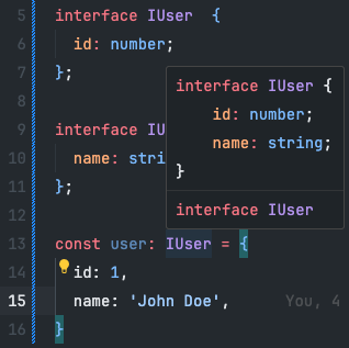 Interface declaration merging result